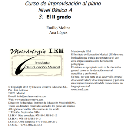 Cuadernos de improvisación. Nivel Básico - Imagen 4