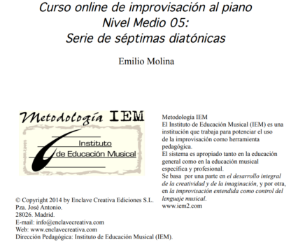 Cuadernos de improvisación. Nivel Medio - Imagen 6